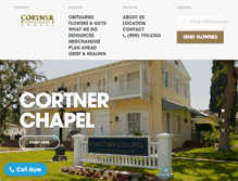 Tablet Screenshot of cortnerchapel.com